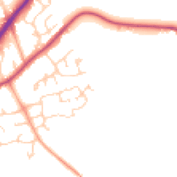 Daytime road noise heatmap for RG10 9SJ