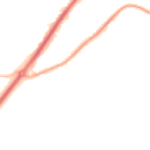 Night-time road noise heatmap for RG10 9TR