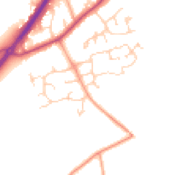 Daytime road noise heatmap for RG10 9UN