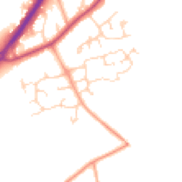 Daytime road noise heatmap for RG10 9UW