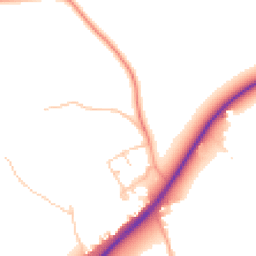 Daytime road noise heatmap for RG10 9YP