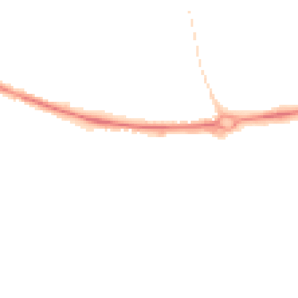 Night-time road noise heatmap for RG14 1AG