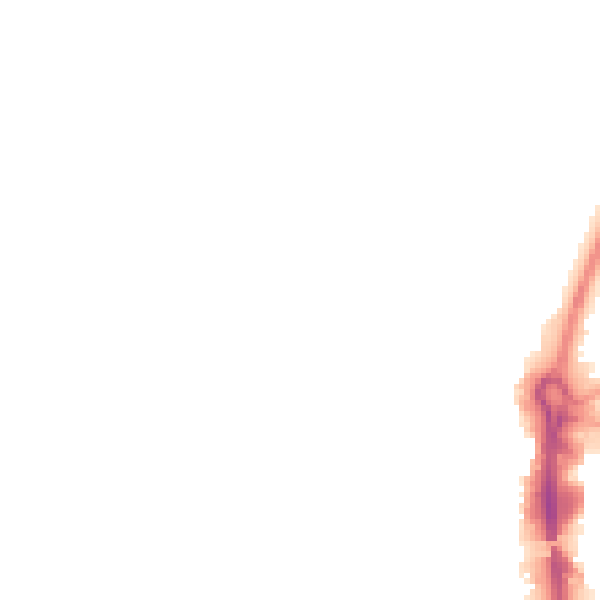 Night-time road noise heatmap for RG14 1BS
