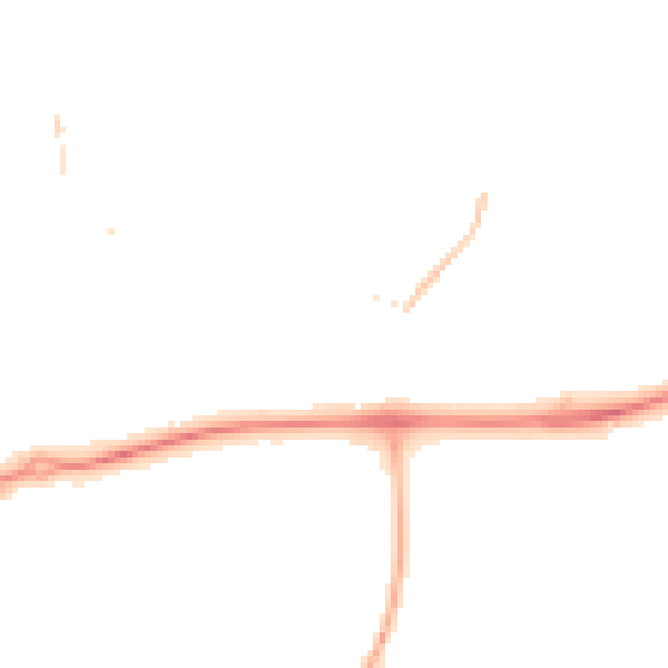 Night-time road noise heatmap for RG14 2PN