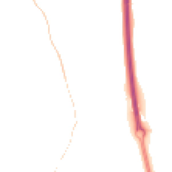 Night-time road noise heatmap for RG14 3AD