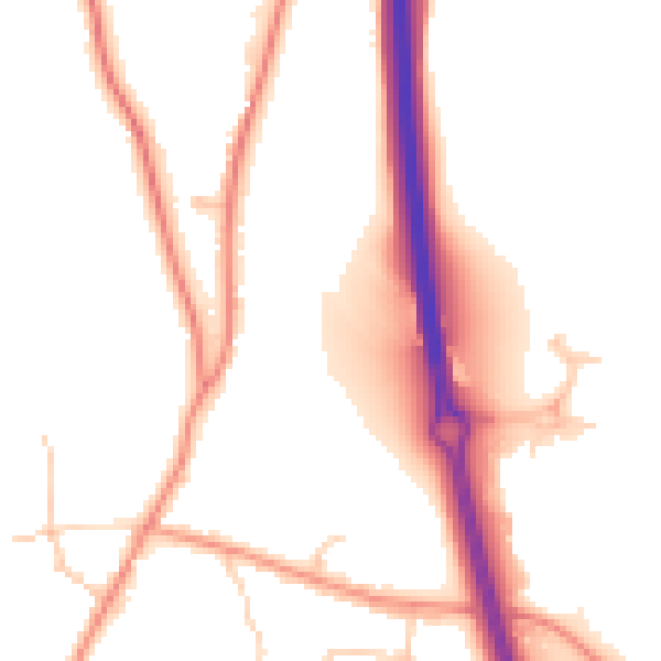 Daytime road noise heatmap for RG14 3AF