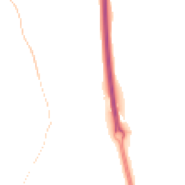 Night-time road noise heatmap for RG14 3AZ