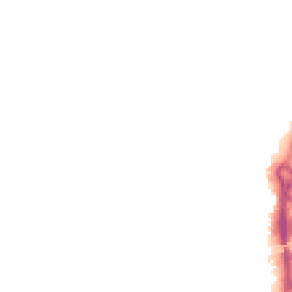 Night-time road noise heatmap for RG14 5HT