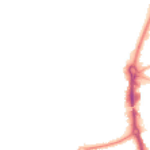 Night-time road noise heatmap for RG14 5PQ