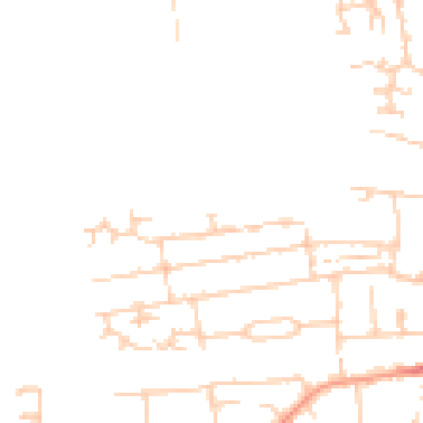 Daytime road noise heatmap for RG14 5QD