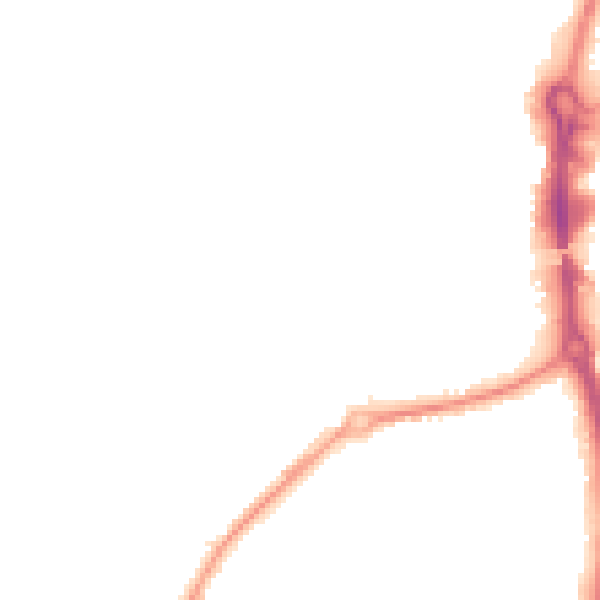 Night-time road noise heatmap for RG14 6BP