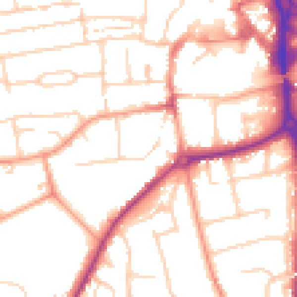 Daytime road noise heatmap for RG14 6DB