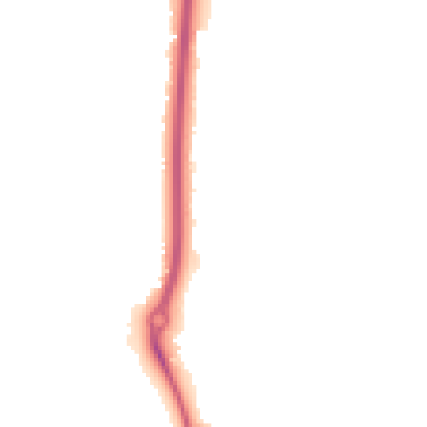 Night-time road noise heatmap for RG14 7SG