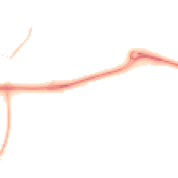 Night-time road noise heatmap for RG19 3AP