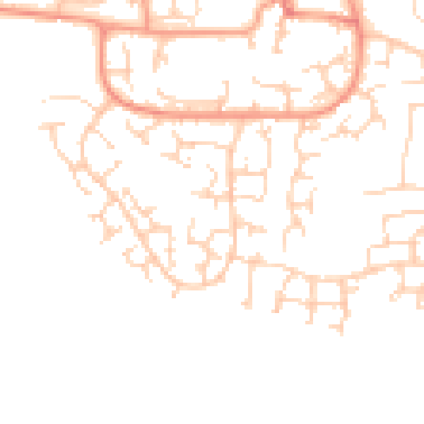 Daytime road noise heatmap for RG19 3FR