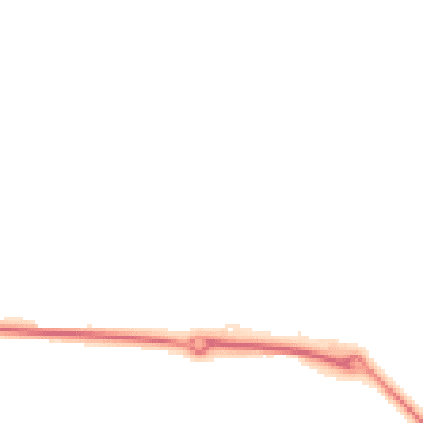 Night-time road noise heatmap for RG19 6HN