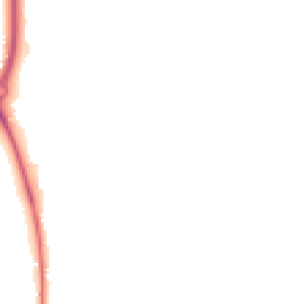 Night-time road noise heatmap for RG19 8FA
