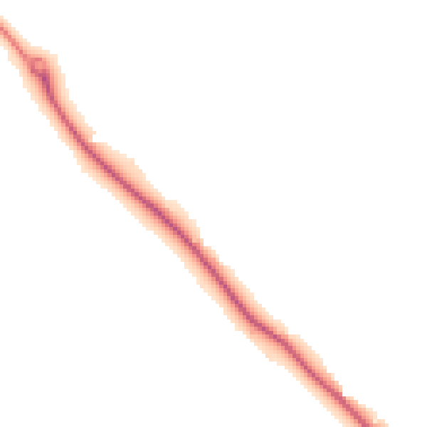 Night-time road noise heatmap for RG19 8JZ