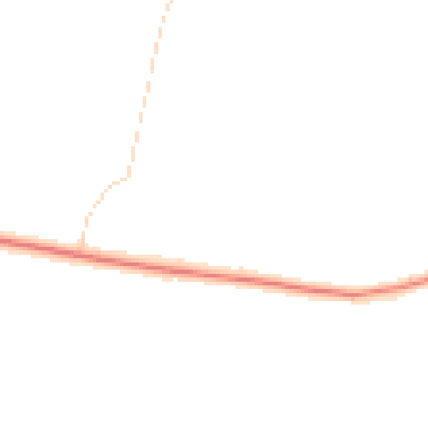 Daytime road noise heatmap for RG19 8QZ