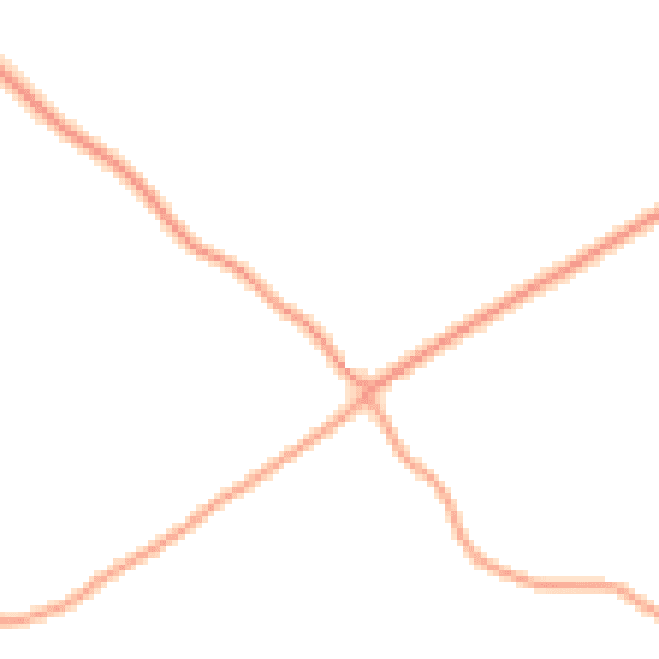Daytime road noise heatmap for RG20 0BJ