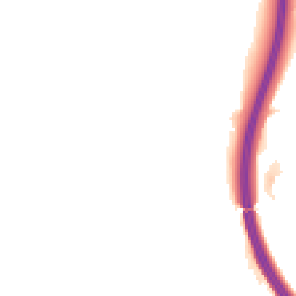 Night-time road noise heatmap for RG20 0JR