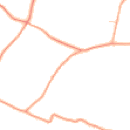 Daytime road noise heatmap for RG20 0LB