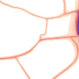 Daytime road noise heatmap for RG20 0ND