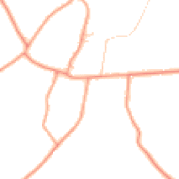 Daytime road noise heatmap for RG20 0NR