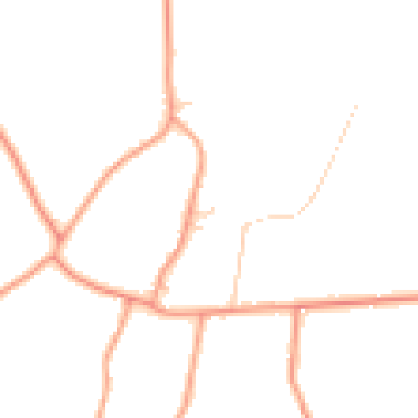 Daytime road noise heatmap for RG20 0PP