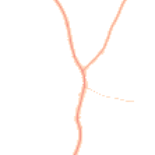 Daytime road noise heatmap for RG20 4TR