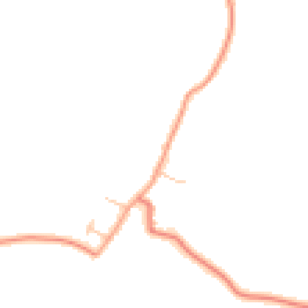 Daytime road noise heatmap for RG20 4UB