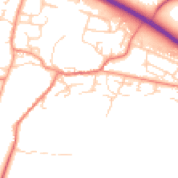Daytime road noise heatmap for RG20 5NJ