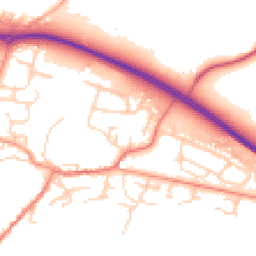 Daytime road noise heatmap for RG20 5RD