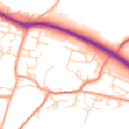Daytime road noise heatmap for RG20 5RE