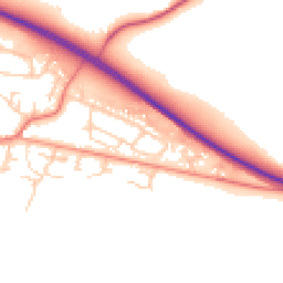 Daytime road noise heatmap for RG20 5RX