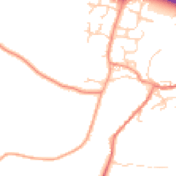 Daytime road noise heatmap for RG20 5SQ