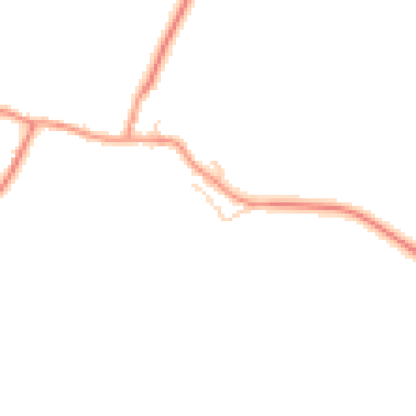 Daytime road noise heatmap for RG20 7AH
