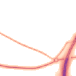 Night-time road noise heatmap for RG20 8JL