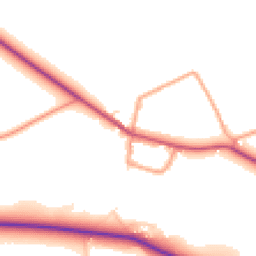 Daytime road noise heatmap for RG20 8LG