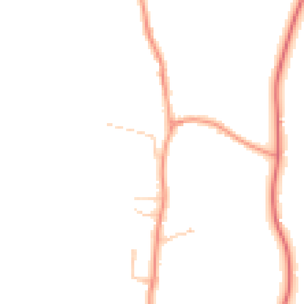 Daytime road noise heatmap for RG20 8TH