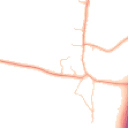 Daytime road noise heatmap for RG20 8TW