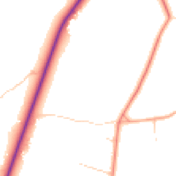 Daytime road noise heatmap for RG20 9DB