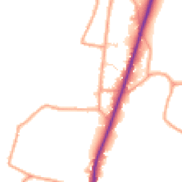 Daytime road noise heatmap for RG20 9PA