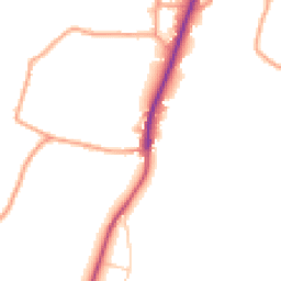 Daytime road noise heatmap for RG20 9PU