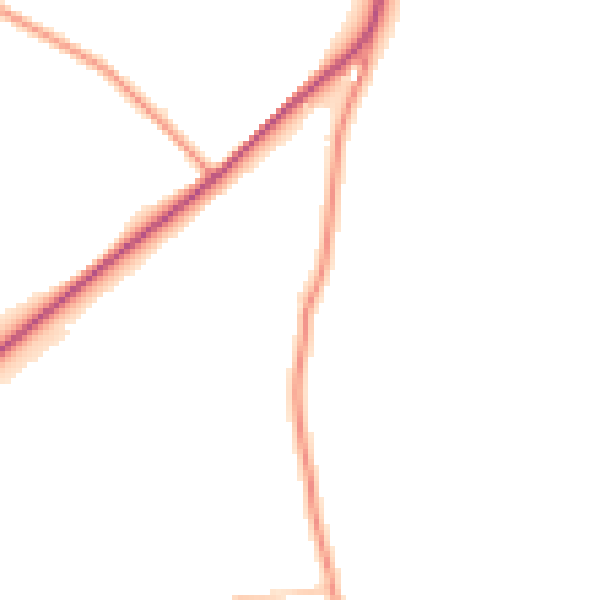 Daytime road noise heatmap for RG20 9QE
