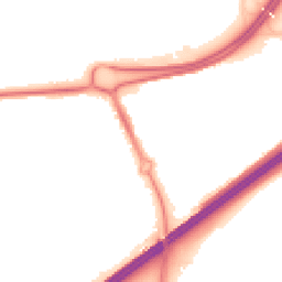 Night-time road noise heatmap for RG21 3AR