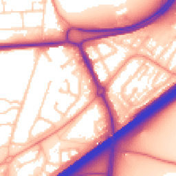 Daytime road noise heatmap for RG21 3AS