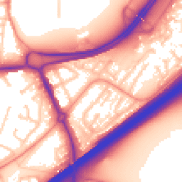 Daytime road noise heatmap for RG21 3BD