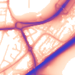 Daytime road noise heatmap for RG21 3BE