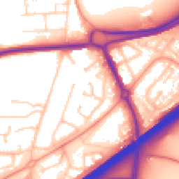 Daytime road noise heatmap for RG21 3BL